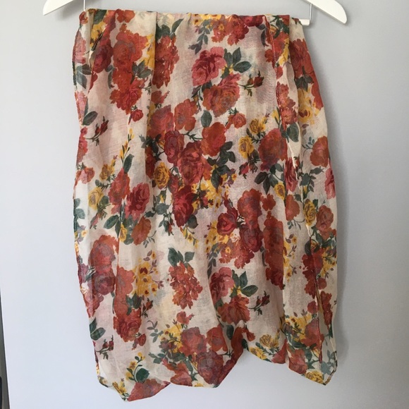 Floral Infinity Scarf - Picture 2 of 2